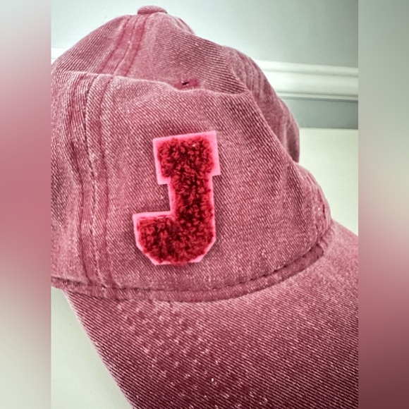 J Initial Soft Patch Baseball Hat NWT ❤️ - Picture 5 of 10